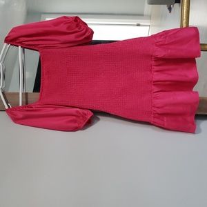 Pink rouched dress